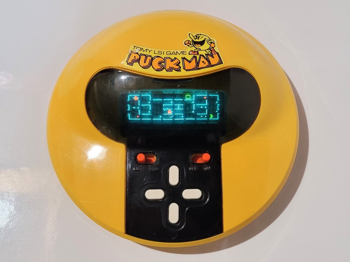 Puck Man Pac-Man Tabletop Handheld Tomy LSI Vintage Retro Arcade