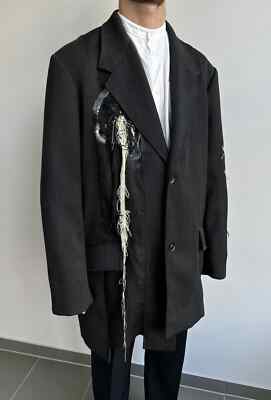 Yohji Yamamoto F/W 20 Pour Homme Threads Coat Panelled