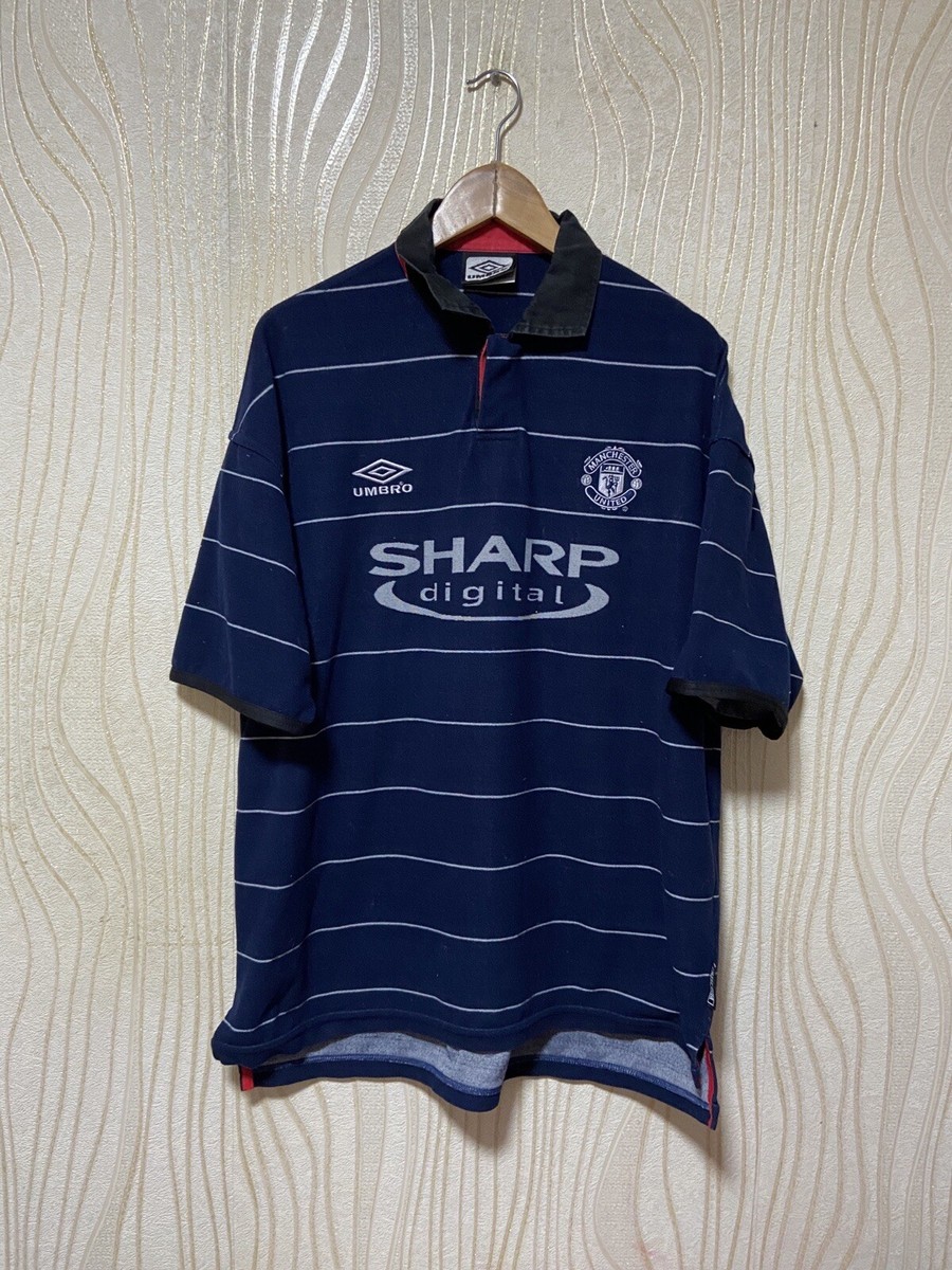 MANCHESTER UNITED 1999 2000 AWAY FOOTBALL SHIRT SOCCER JERSEY