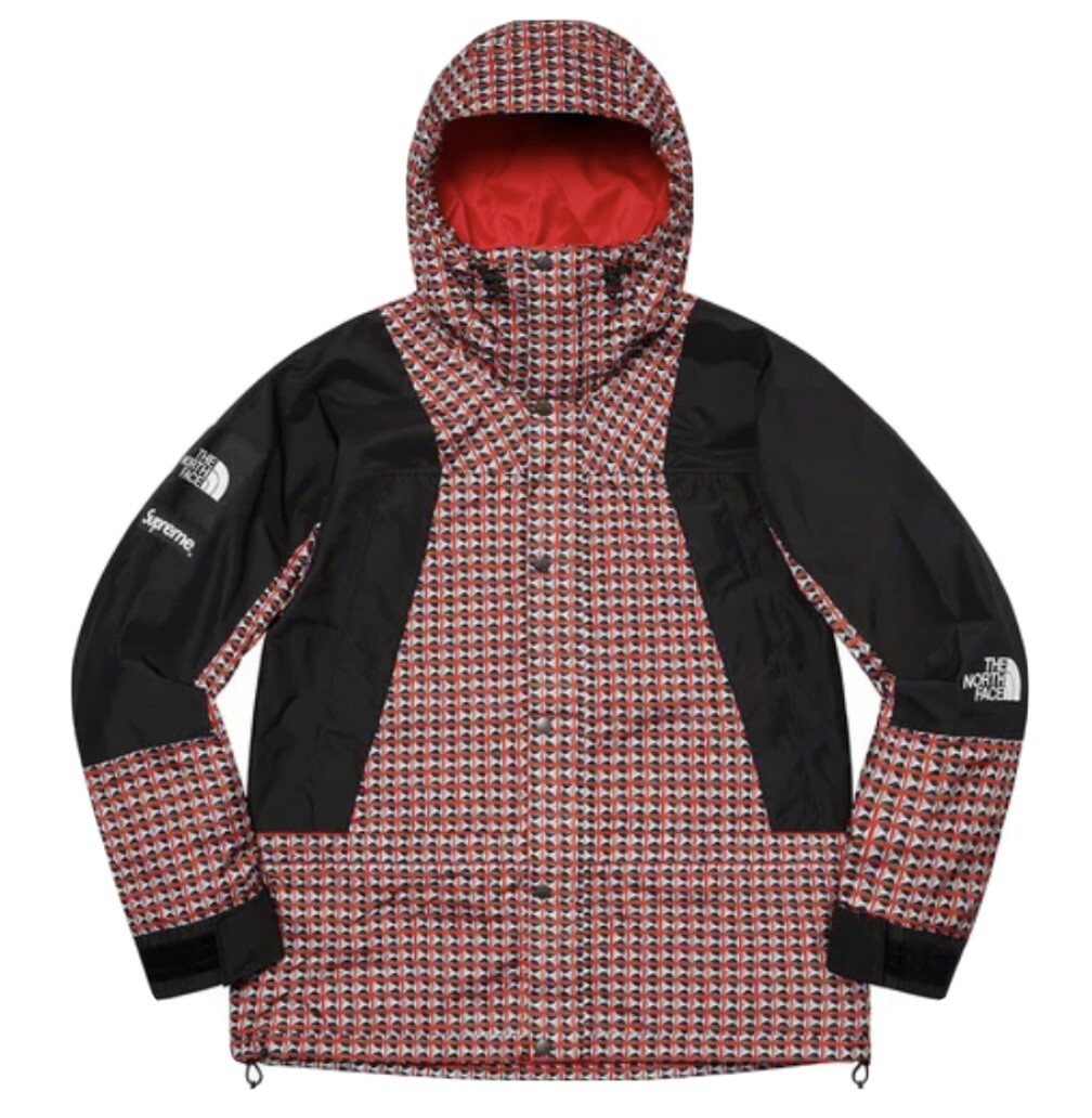 🚨 SUPREME X NORTH FACE STUDDED MOUNTAIN LIGHT JACKET 'RED' (Size