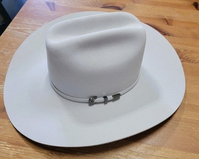 Vintage Rodeo King Men's Cowboy 7X Beaver Felt Hat Size 7 Crystal