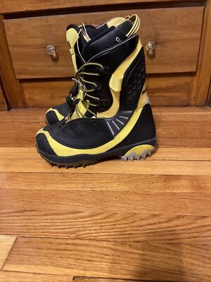 Mens SALOMON SYNAPSE Customfit 3D Size 9.5 Black & Yellow