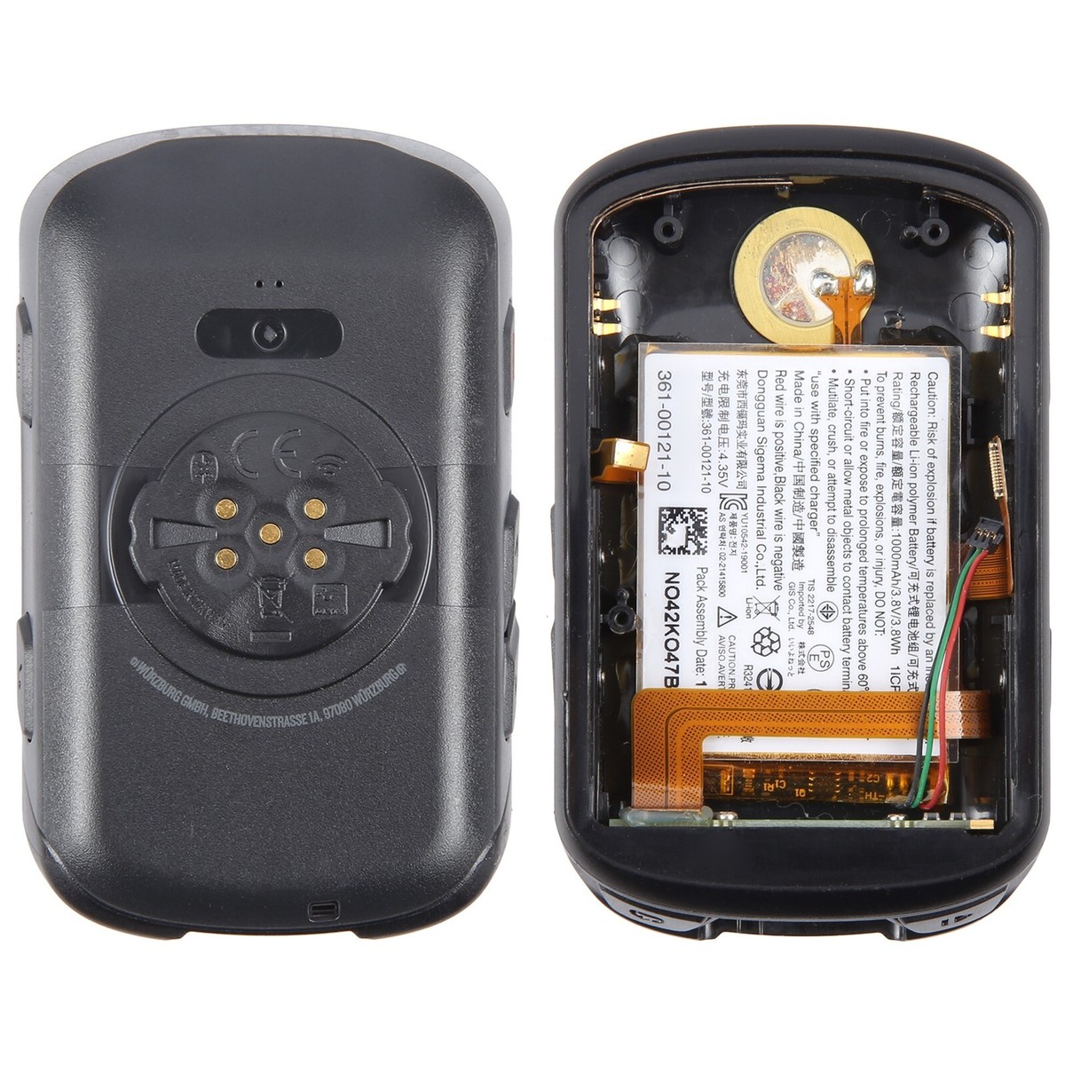 Garmin Edge 530 Back Cover Full Assembly With Battery For Repair