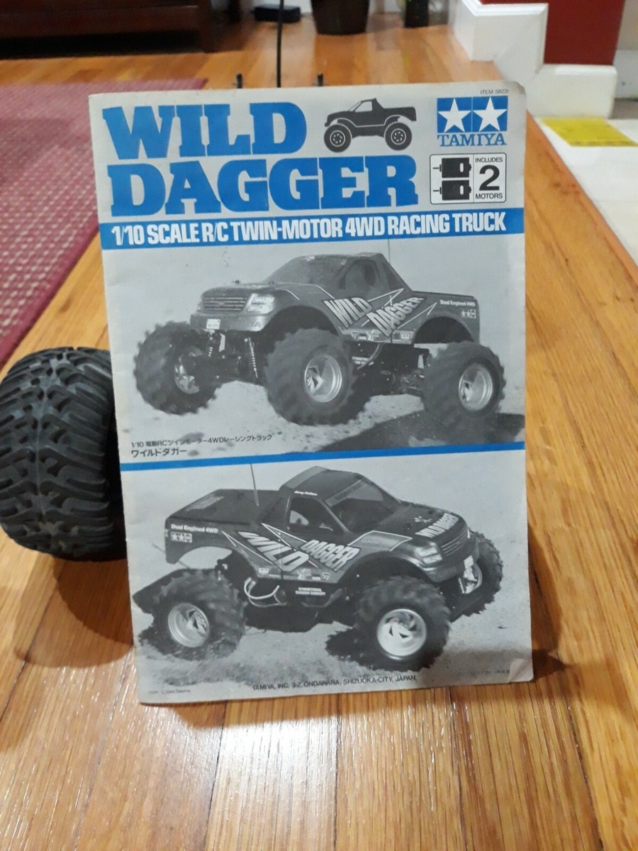 Tamiya Wild Dagger Rc Truck With Blackfoot Body | eBay