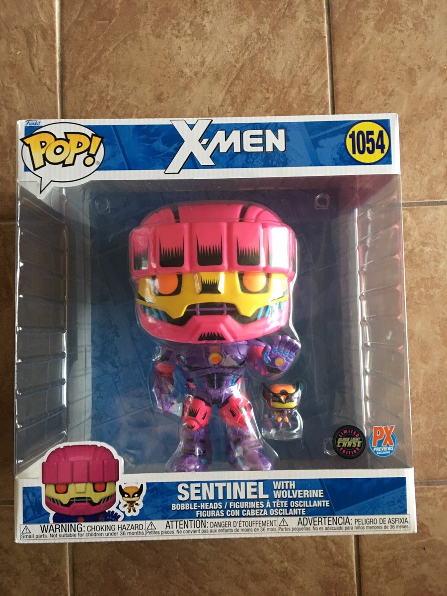 Funko Pop! X-Men Sentinel with Wolverine (Blacklight Chase) | eBay