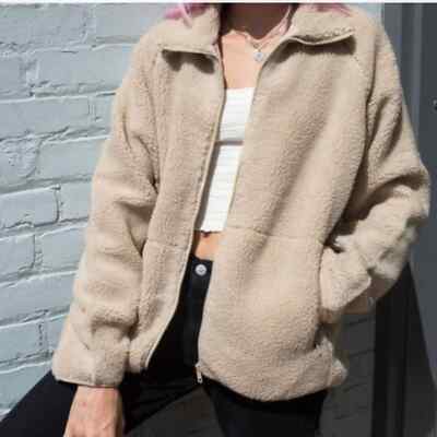 Brandy Melville willow shearling sherpa Oversized jacket Women S/M