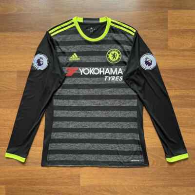 CHELSEA ADIDAS 2016/2017 FOOTBALL SOCCER AWAY JERSEY #10 HAZARD