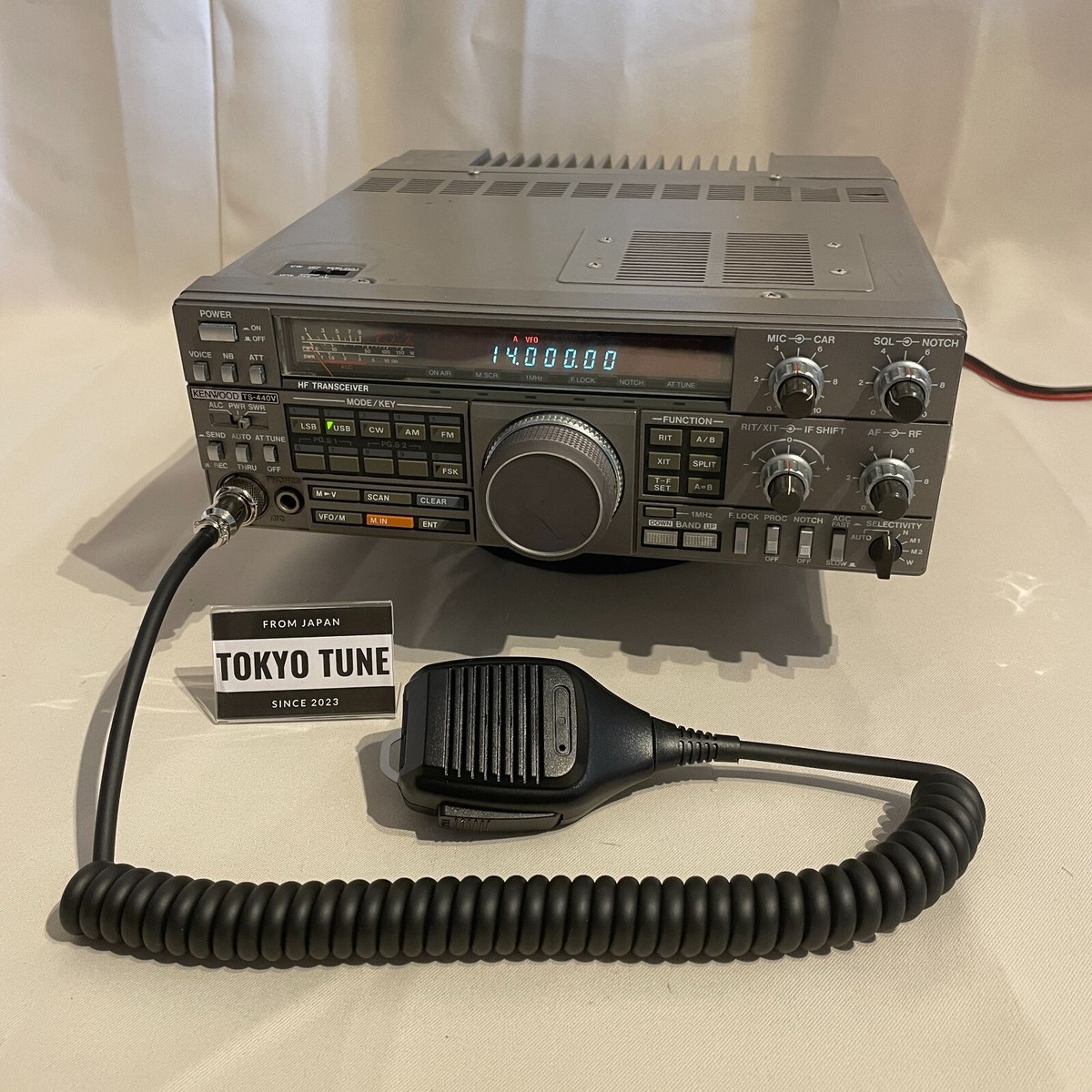 KENWOOD TS-440V 10W HF Ham Radio Transceiver Antenna Tuner w/Cable