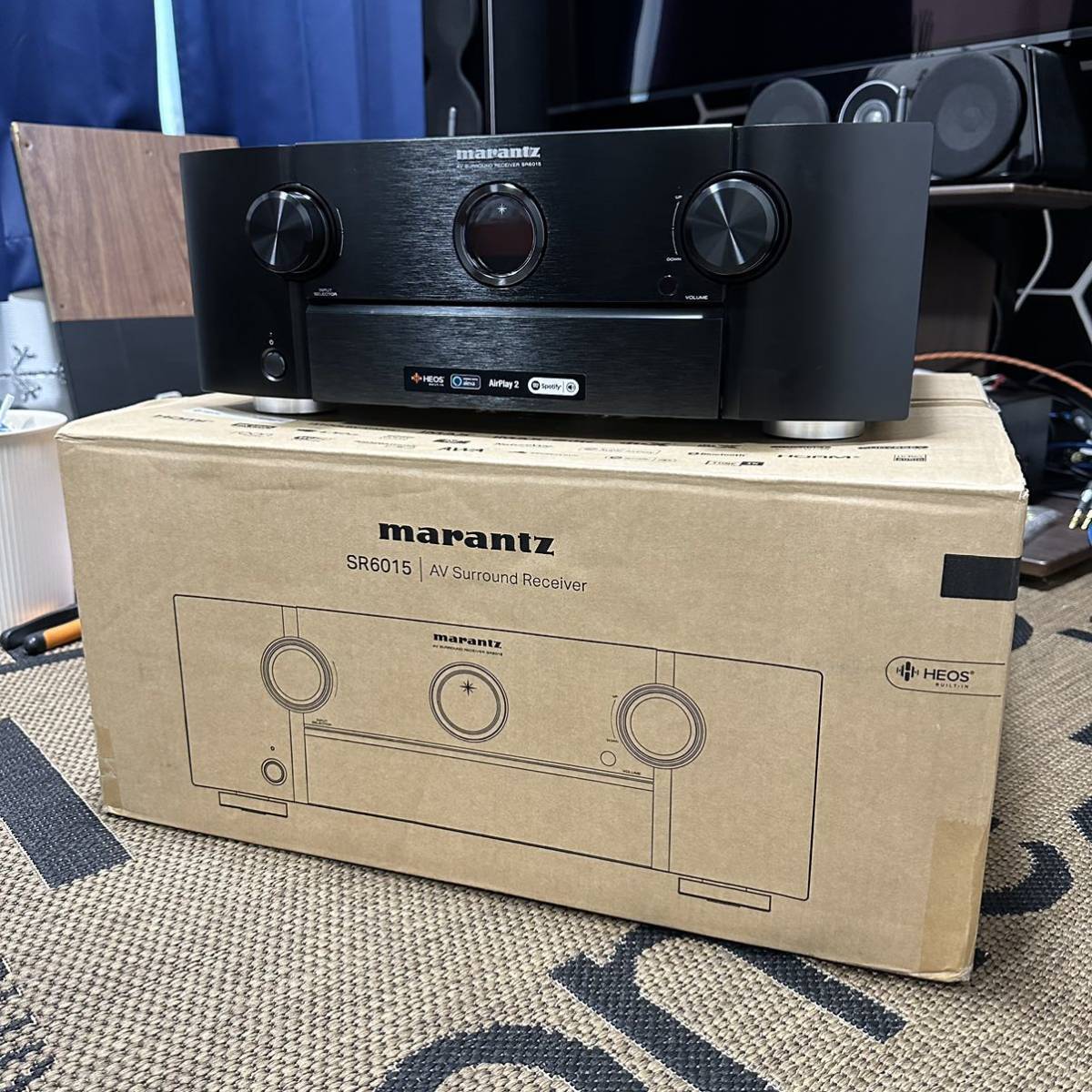 Marantz SR6010 9.2ch 8K AV Receiver Power Amplifier HEOS | 9