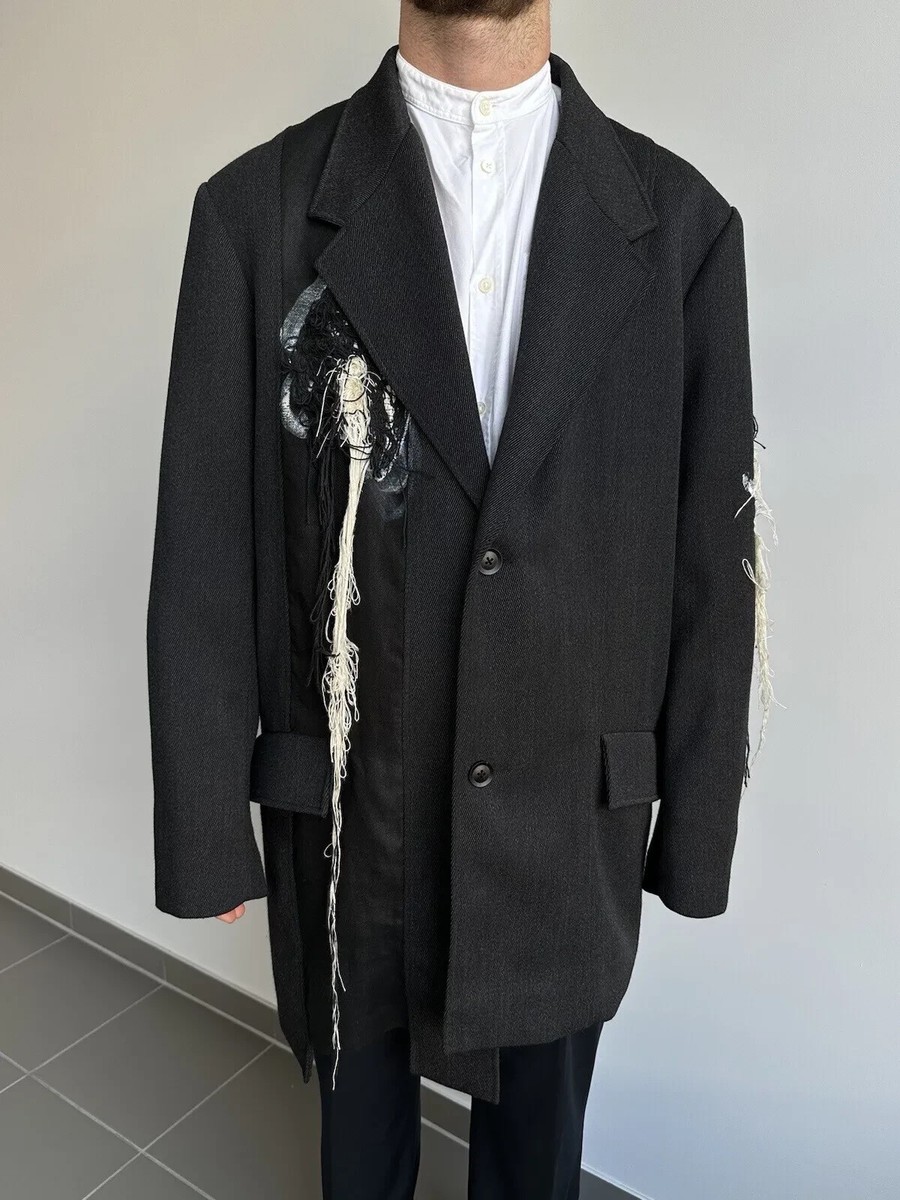 Yohji Yamamoto F/W 20 Pour Homme Threads Coat Panelled