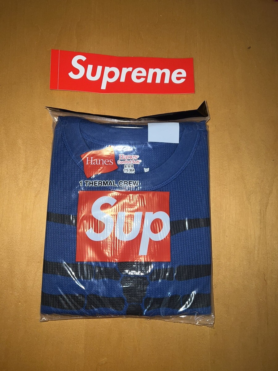 Supreme x Hanes Bones Thermal Crew 1 Pack FW21 (FW21A22) | eBay