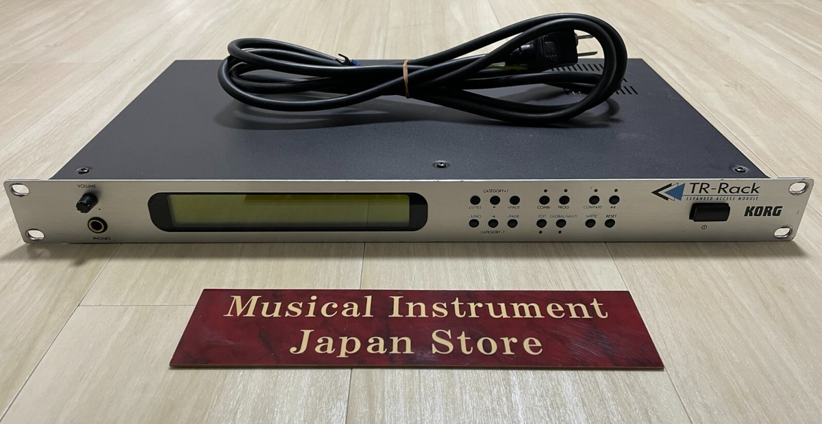 Korg TR-RACK Sound Module Synthesizer with Power Cable Used from
