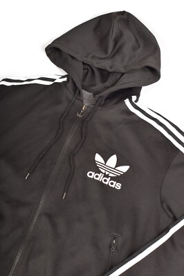 Adidas Vintage 2010 Trefoil Firebird Black Track Top Jacket 608959