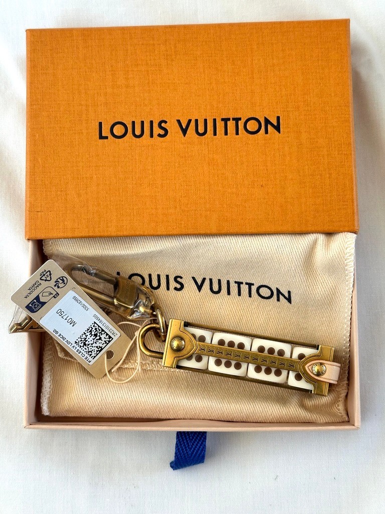 LOUIS VUITTON LOVERS DICE BAG CHARM AND KEY CHAIN M01750 BNIB | eBay