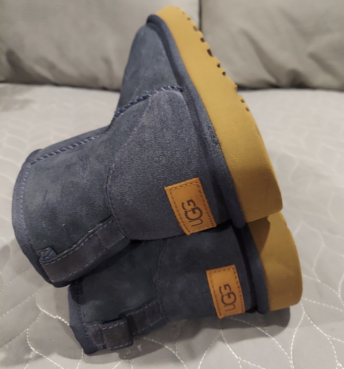 UGG CLASSIC MINI II Boots Womens 6 Winter Lined BLUE 1016222 | eBay