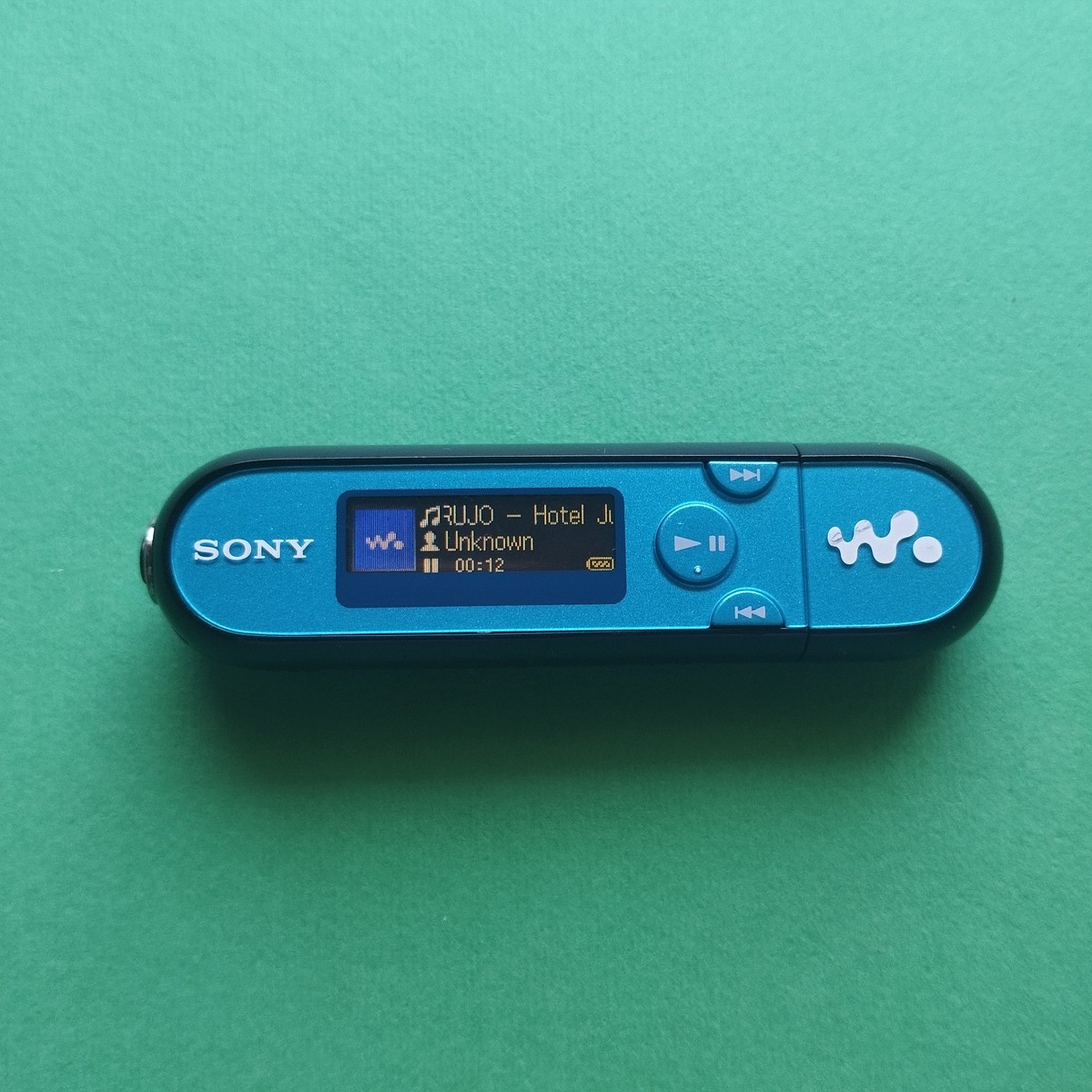 Sony Walkman NW-E043 Blue and Black Digital Music Player 4GB Used