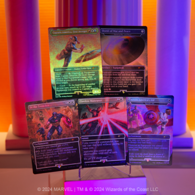 Captain America ✨ FOIL ✨ MTG Secret Lair x Marvel Magic the