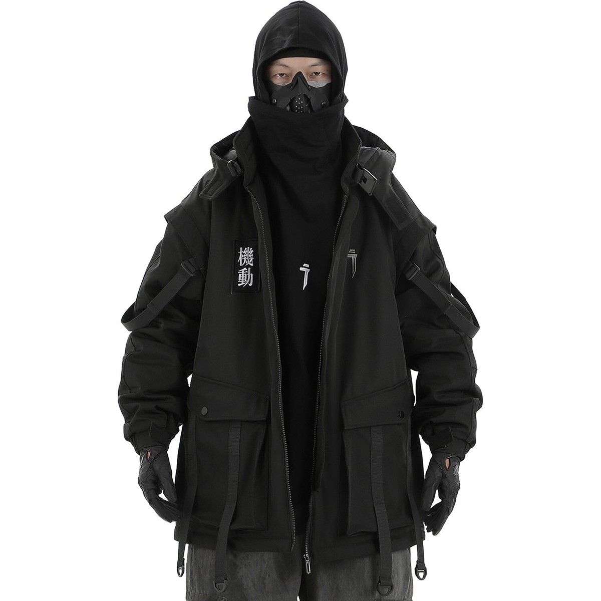 Niepce Men's Movement Winter Parka Japanese Streetwear Coat with