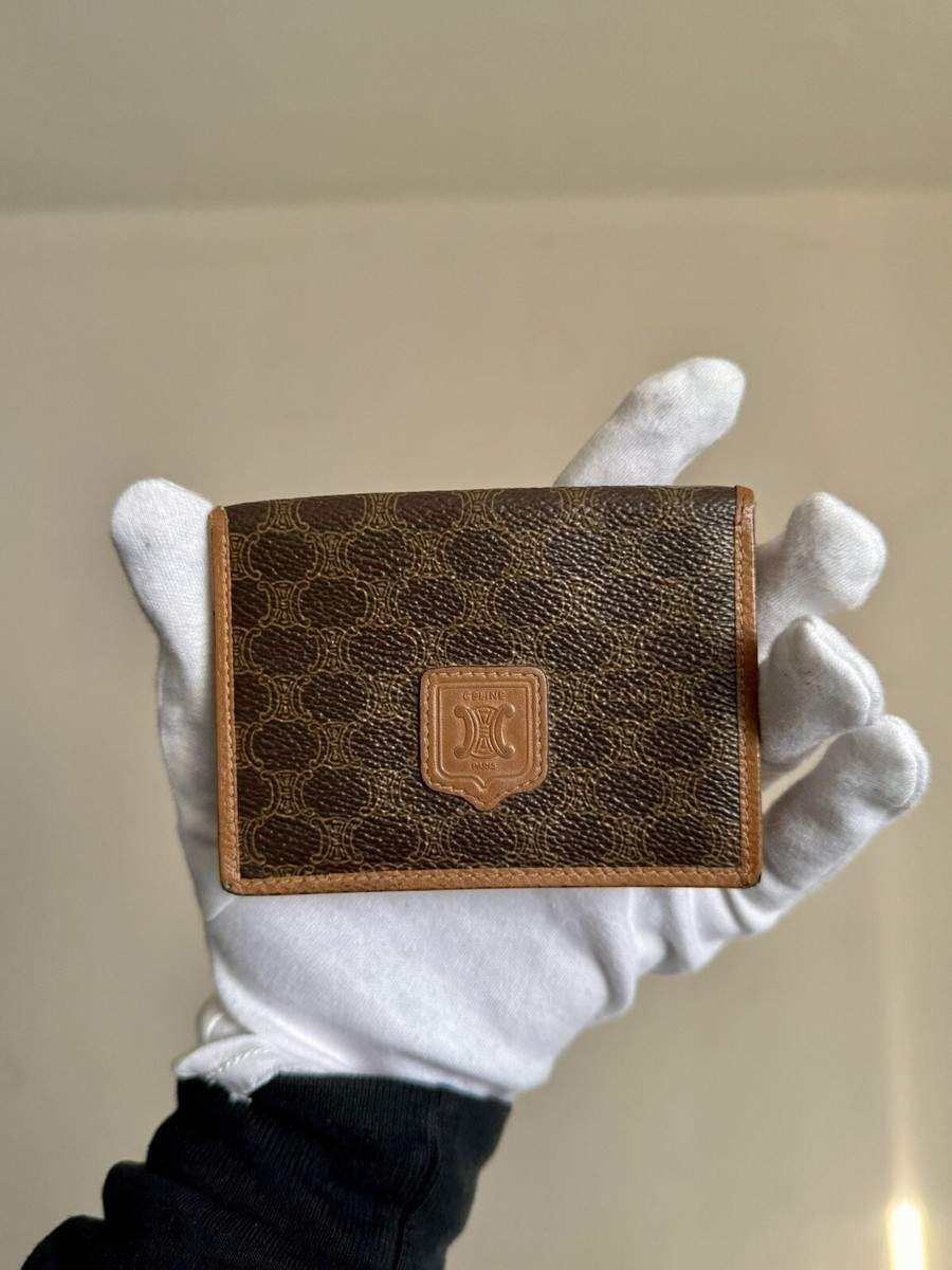 Celine Macadam Bifold Cardholder Wallet - Brown | eBay