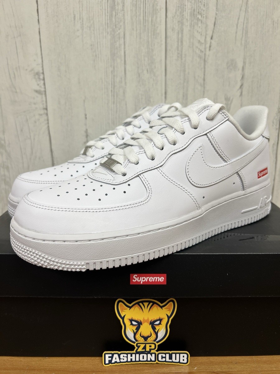 Nike Air Force 1 White Supreme Box Logo CU9225-100 | eBay