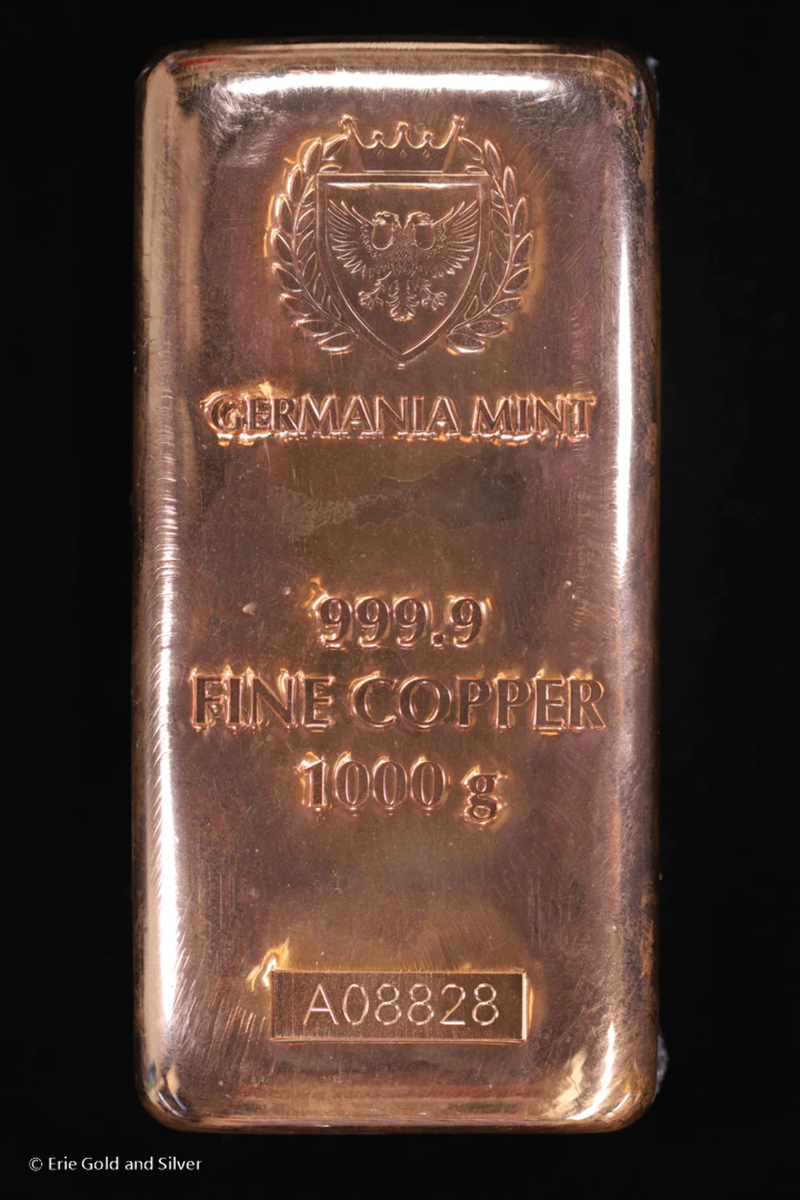 Germania Mint 1 Kilo 999.9 Fine Copper Cast Bar | 1000 Grams | eBay
