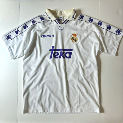 Vintage Real Madrid 95/96/97 Home Kelme Jersey AUTHENTIC XL Rare