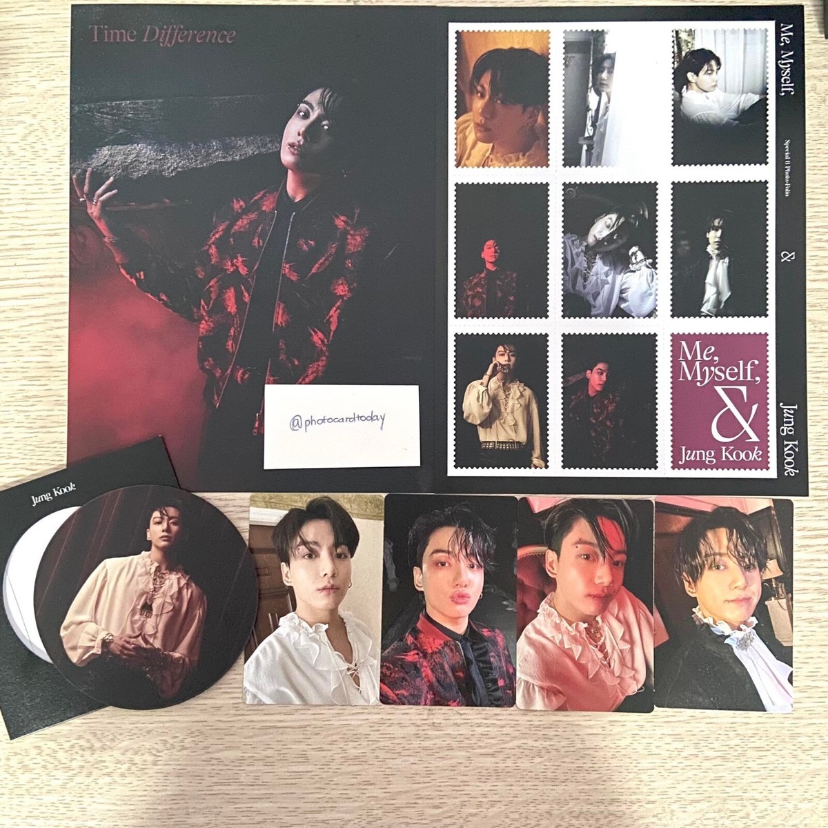BTS JUNGKOOK PHOTOBOOK TIME DIFFERENCE OFFICIAL PHOTOCARD - CARD