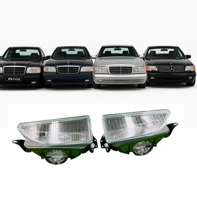 Fog Light Set for Mercedes W124 AMG Bumper R129 SL500, W202, W140