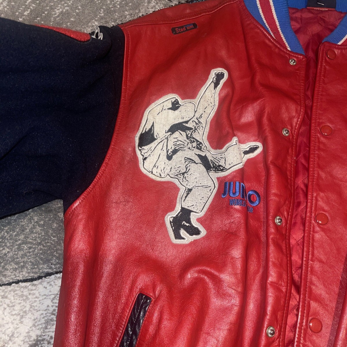 akademiks Stadium Division varsity jacket letterman size XXL Judo