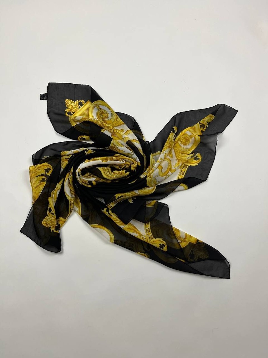 Rare Vintage Atelier Versace Huge Silk Scarf | eBay