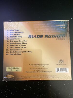 Blade Runner by Vangelis (SACD Audio Fidelity) Limited Edition No