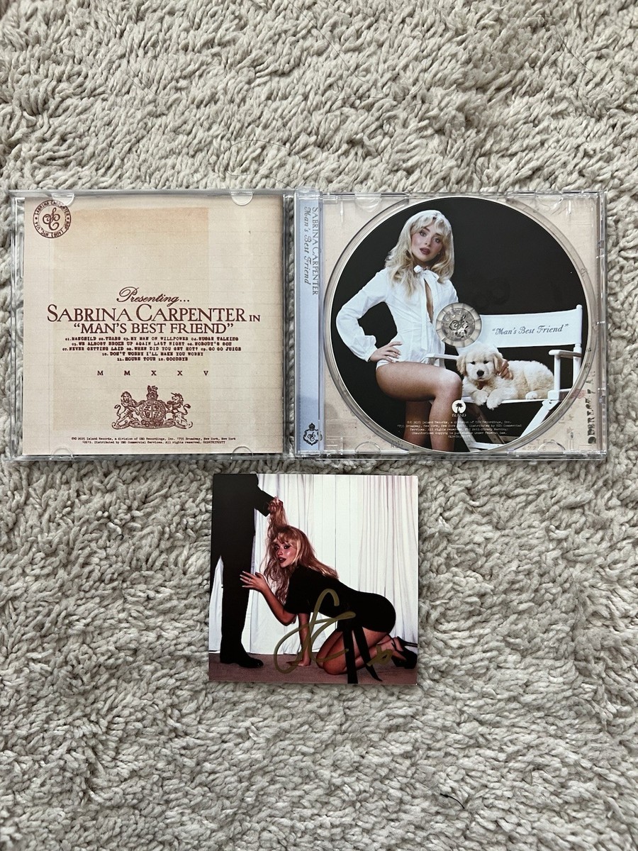 Sabrina Carpenter Man's Best Friend Standard Signed Insert CD | eBay
