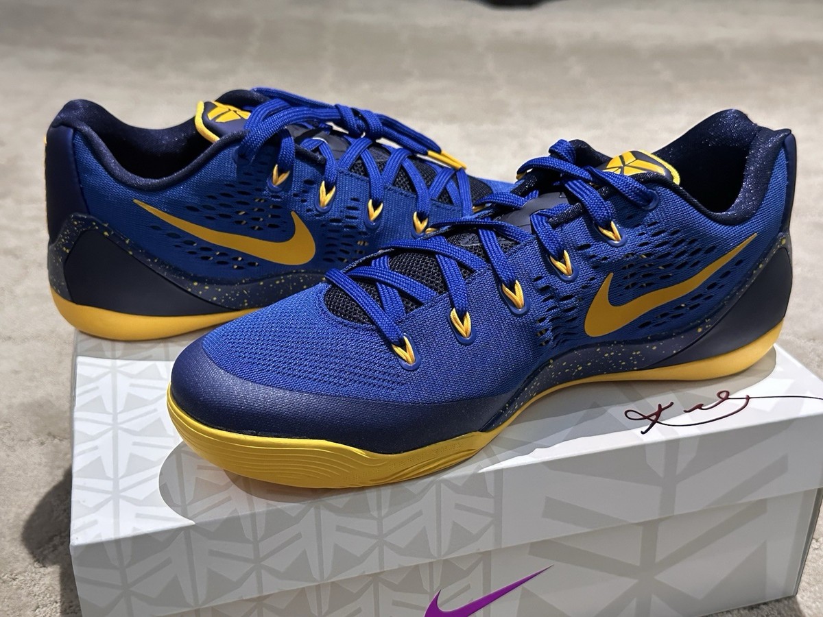 Nike Kobe 9 EM Gym Blue University Gold - Size 11 US (646701-474
