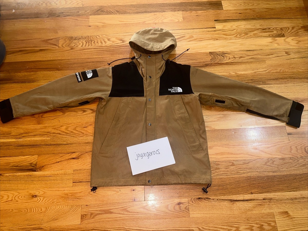 FW10 Supreme X The North Face Waxed Cotton MT Parka Duck Brown Sz