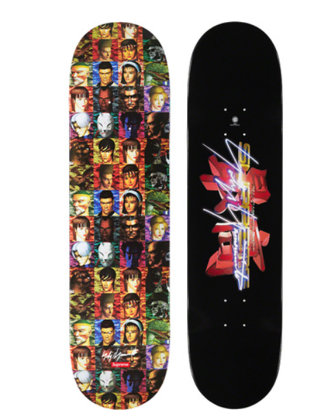 Supreme x Yohji Yamamoto Tekken Skateboard Deck Size 8.125 In Hand