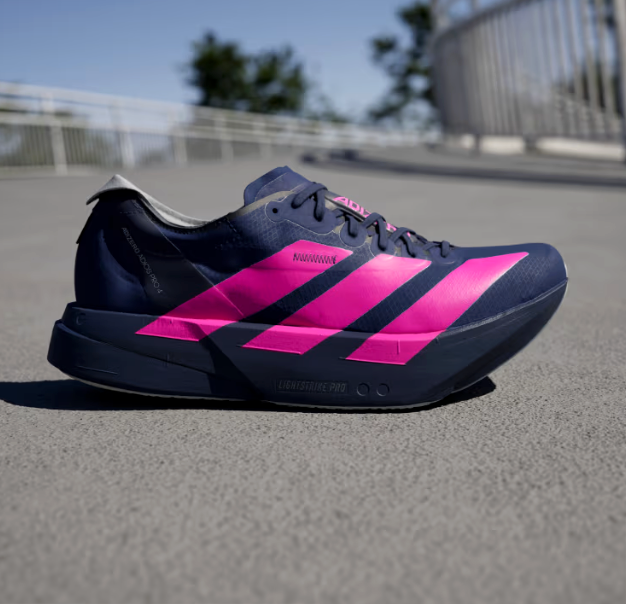 Adidas Adizero Adios Pro 4 Dark Blue Shock Pink Dash Grey JR4946