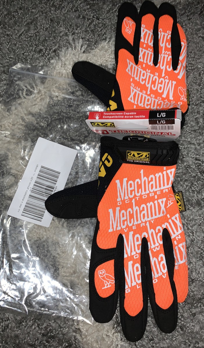 OVO X MECHANIX ORIGINAL WORK GLOVES - NEW LARGE ORANGE | eBay