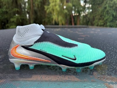 New Nike Phantom 6 High Elite AG Chrome Black Size 9.5 (IH3985-001