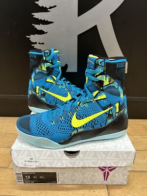Nike Kobe IX 9 Elite Perspective Teal Blue Lakers DS New Size 13