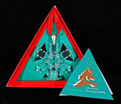 VERY RARE 1992 2nd EDITION SWAROVSKI ANNUAL ORNAMENT NEW IN BOX