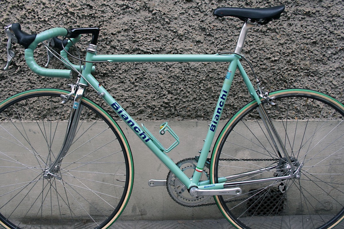 bianchi cdm columbus genius shimano durace 7402 italy steel bike