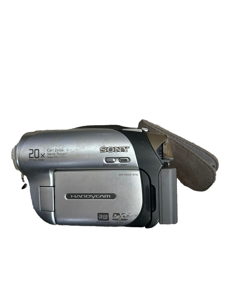 Sony Handycam DCR-DVD92E Handheld Mini DVD Camcorder Silver With