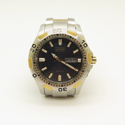 Citizen Eco Drive Mens Watch E101-k006899 Water Resistant 200 for