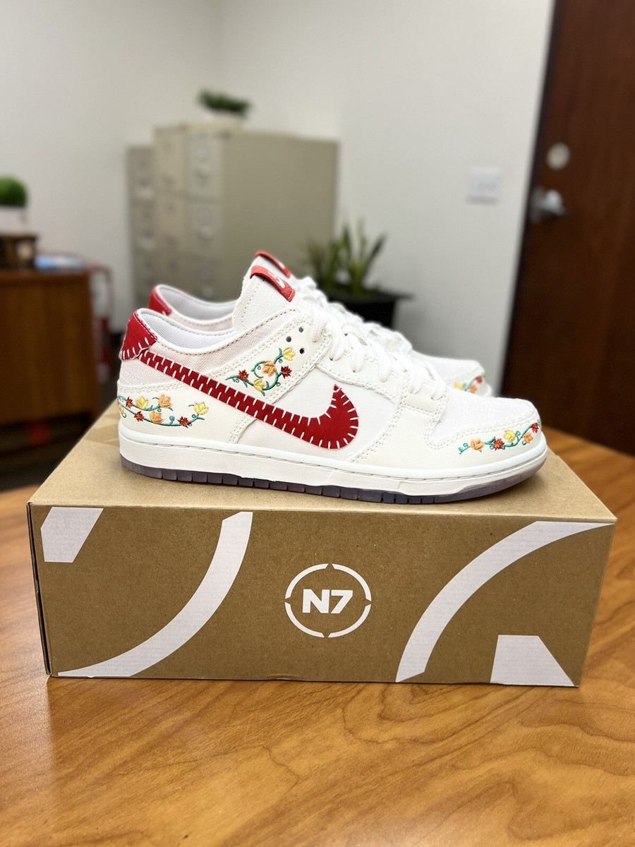 Nike SB Dunk Low Decon x N7 Opti Yellow Univ. Red Men 8 #FD6951