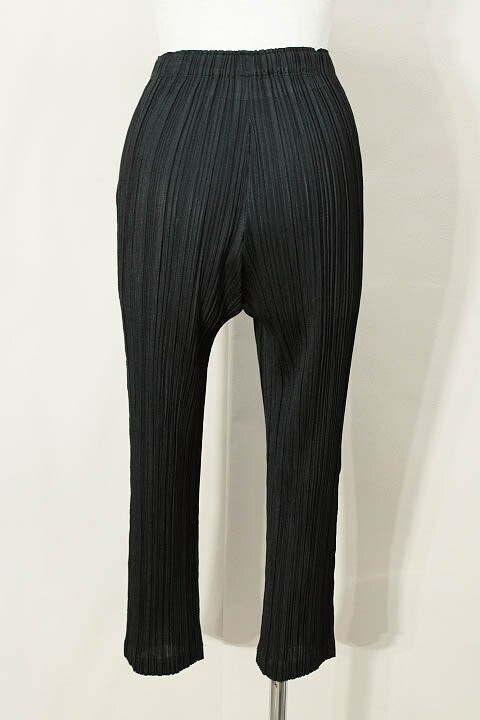 ISSEY MIYAKE PLEATS PLEASE Tapered pants Size 1 Black | eBay