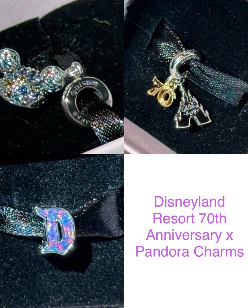 New 2025 Disneyland 70th Anniversary Disney X Pandora Charms | eBay