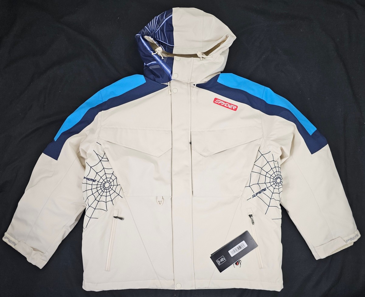 Supreme x Spyder Technical Jacket Stone White FW24 Men's Size