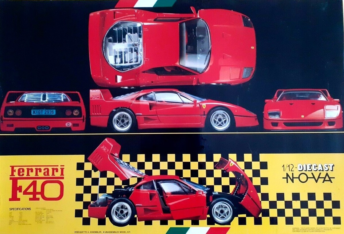 FERRARI F40 in 1:12 scale | Metal body | FUJIMI NOVA | not Doyusha