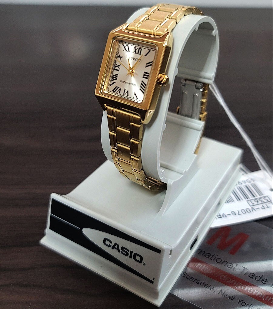 LTP-V007G-9B Casio Analog Vintage Women Watch Original NEW Metal