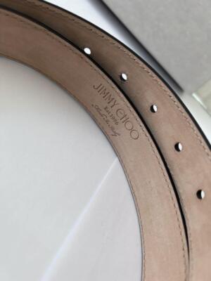 JIMMY CHOO Black Leather Belt with Star Studs Jimmy Choo Star | eBay